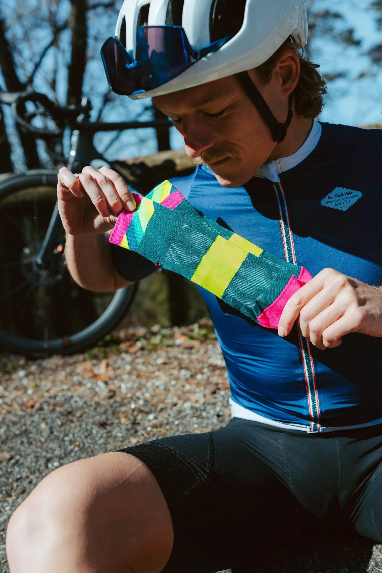 Incylence Ultralight Strides Short Petrol Pink Socks - Image 3