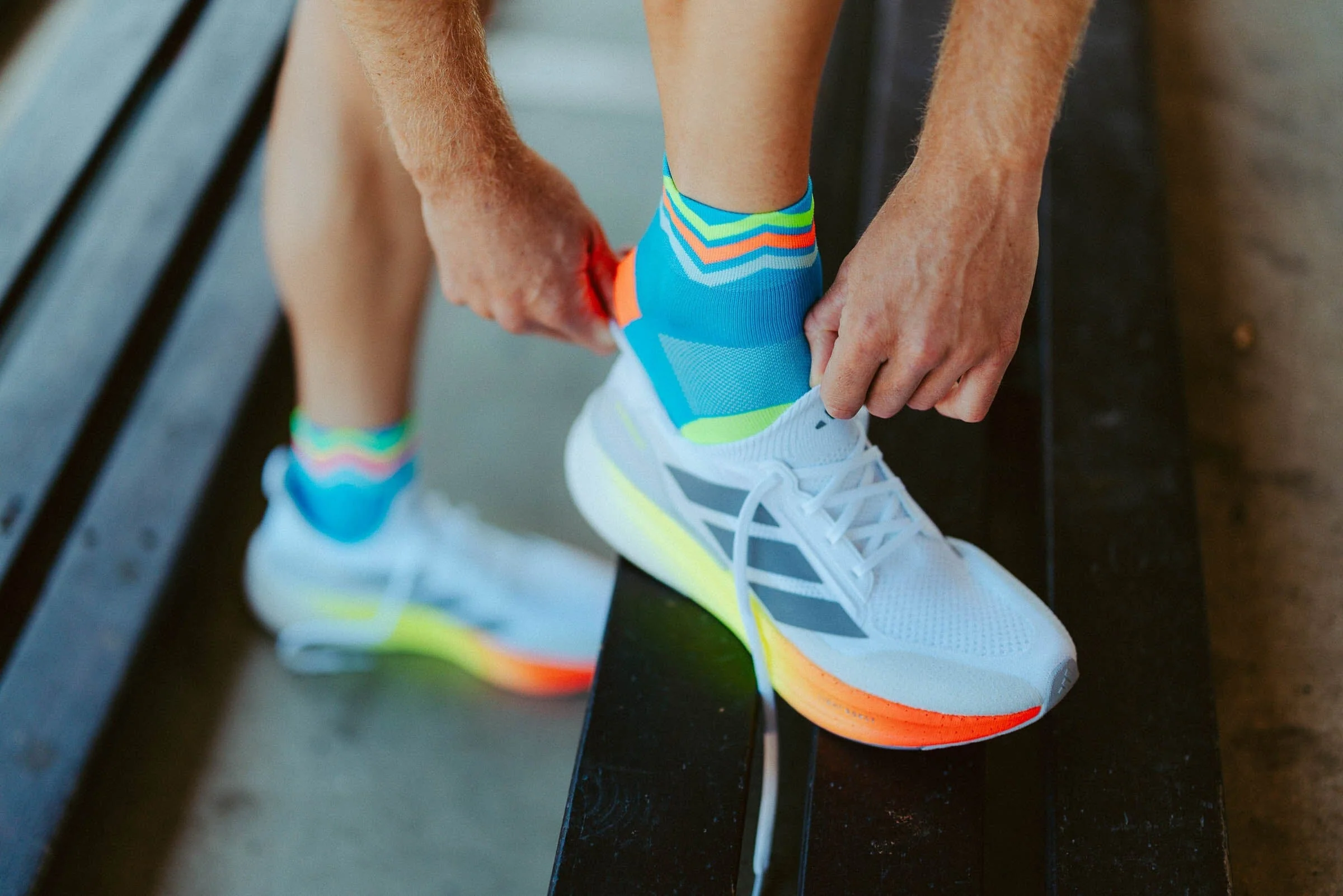 Incylence Ultralight Waves Short Cyan Green Socks - Image 4