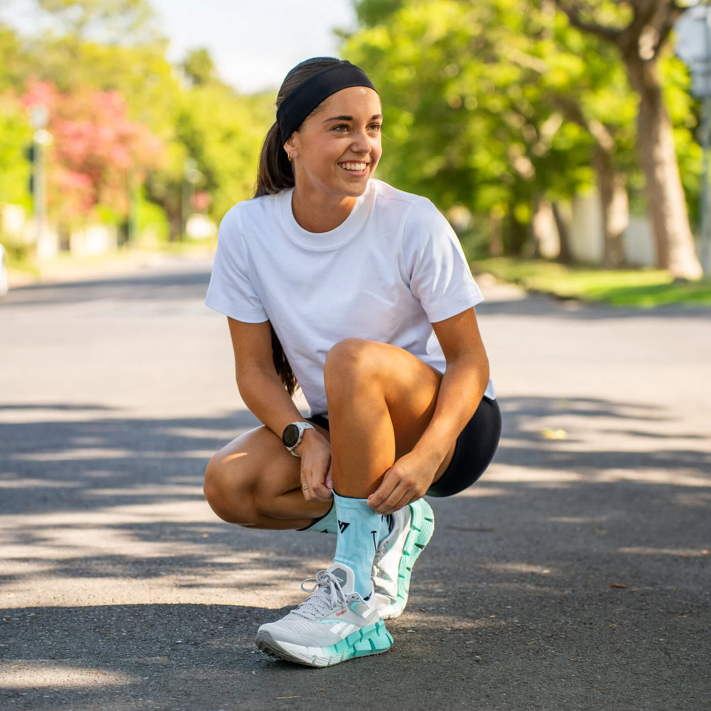 Versus Bubblegum Smile Active Crew Socks - Image 6