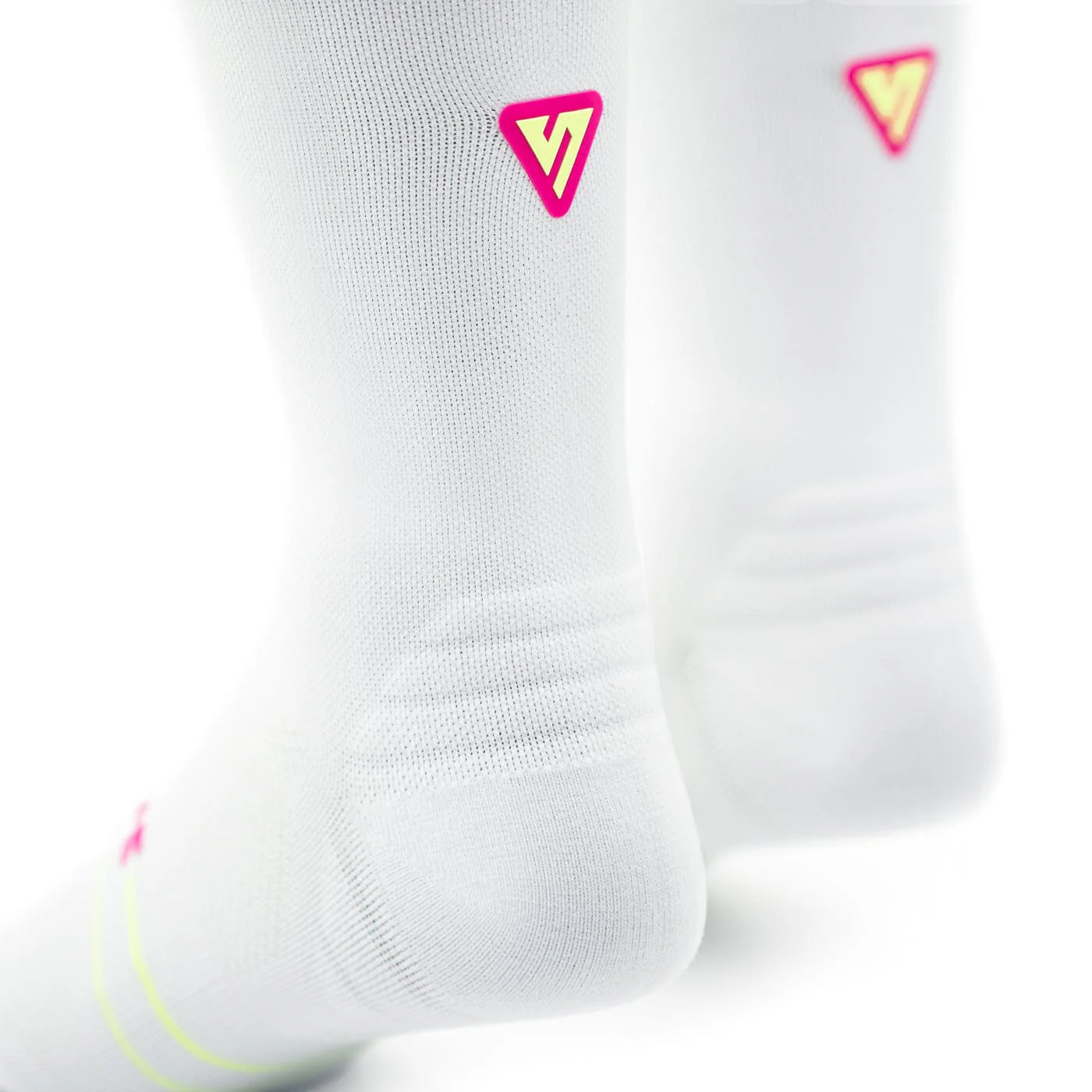 Versus Pink-Lime Limited Edition Active Crew Tab Socks - Image 3