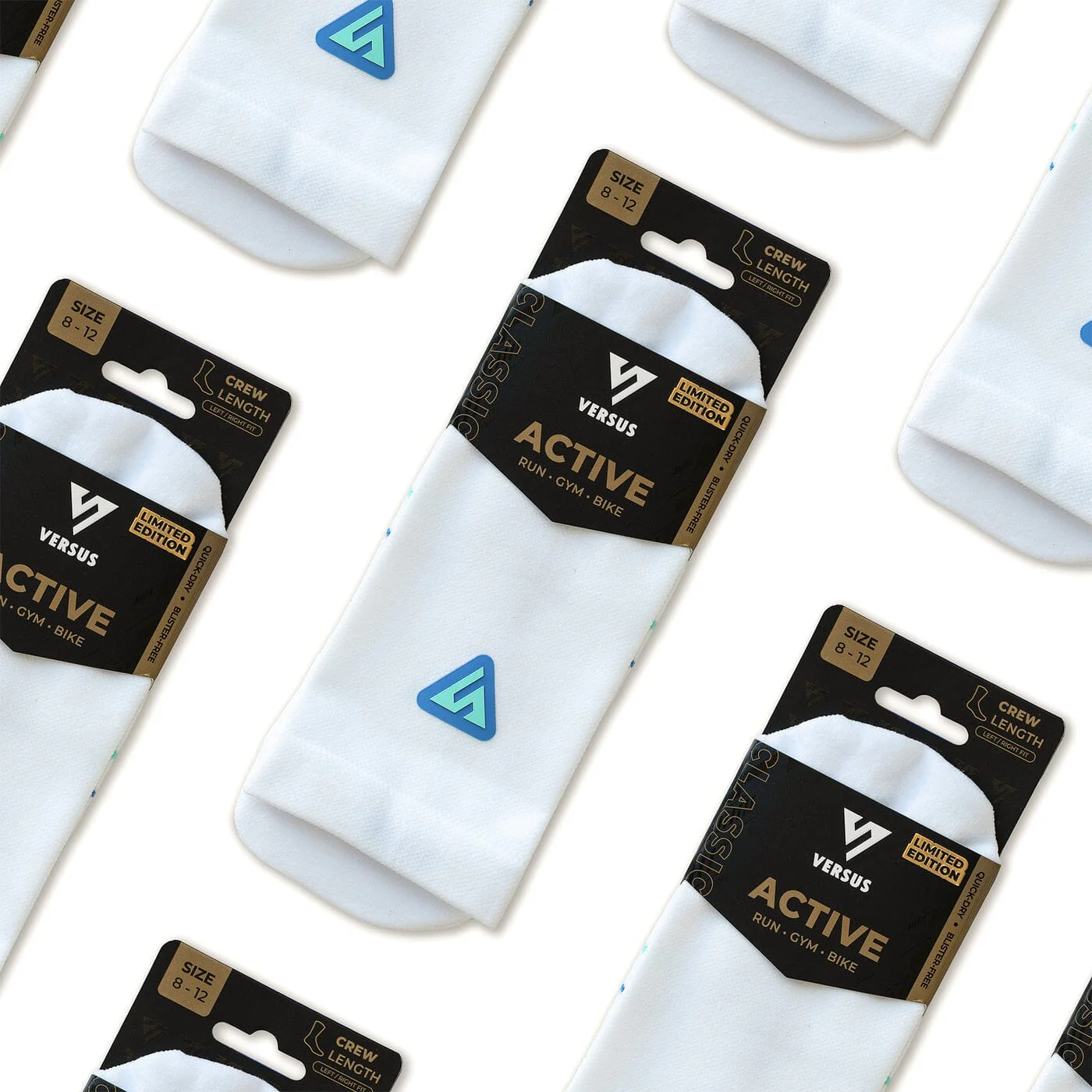 Versus Two-Tides Limited Edition Active Crew Tab Socks - Image 6