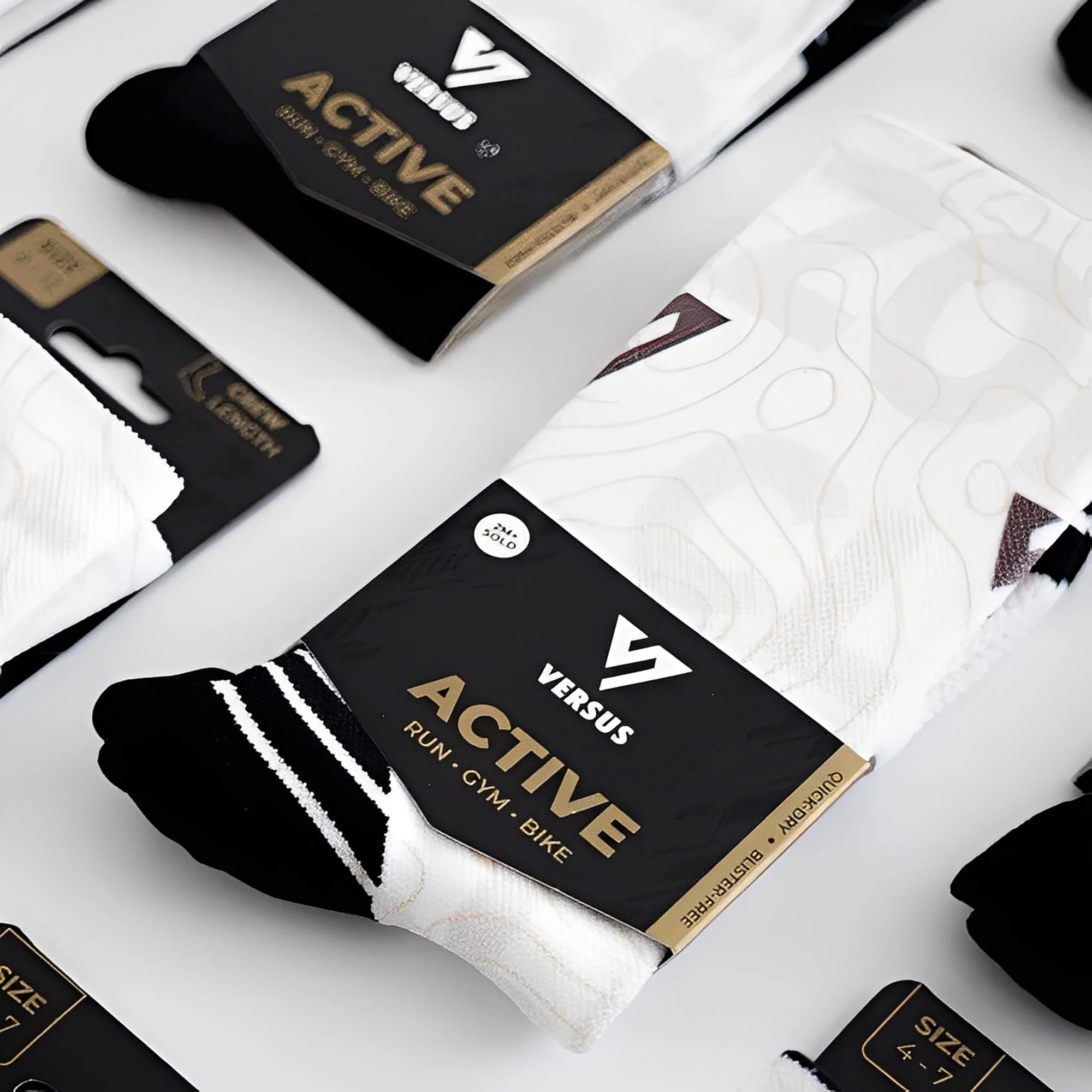 Versus Zone 5 Club Active Crew Socks - Image 4