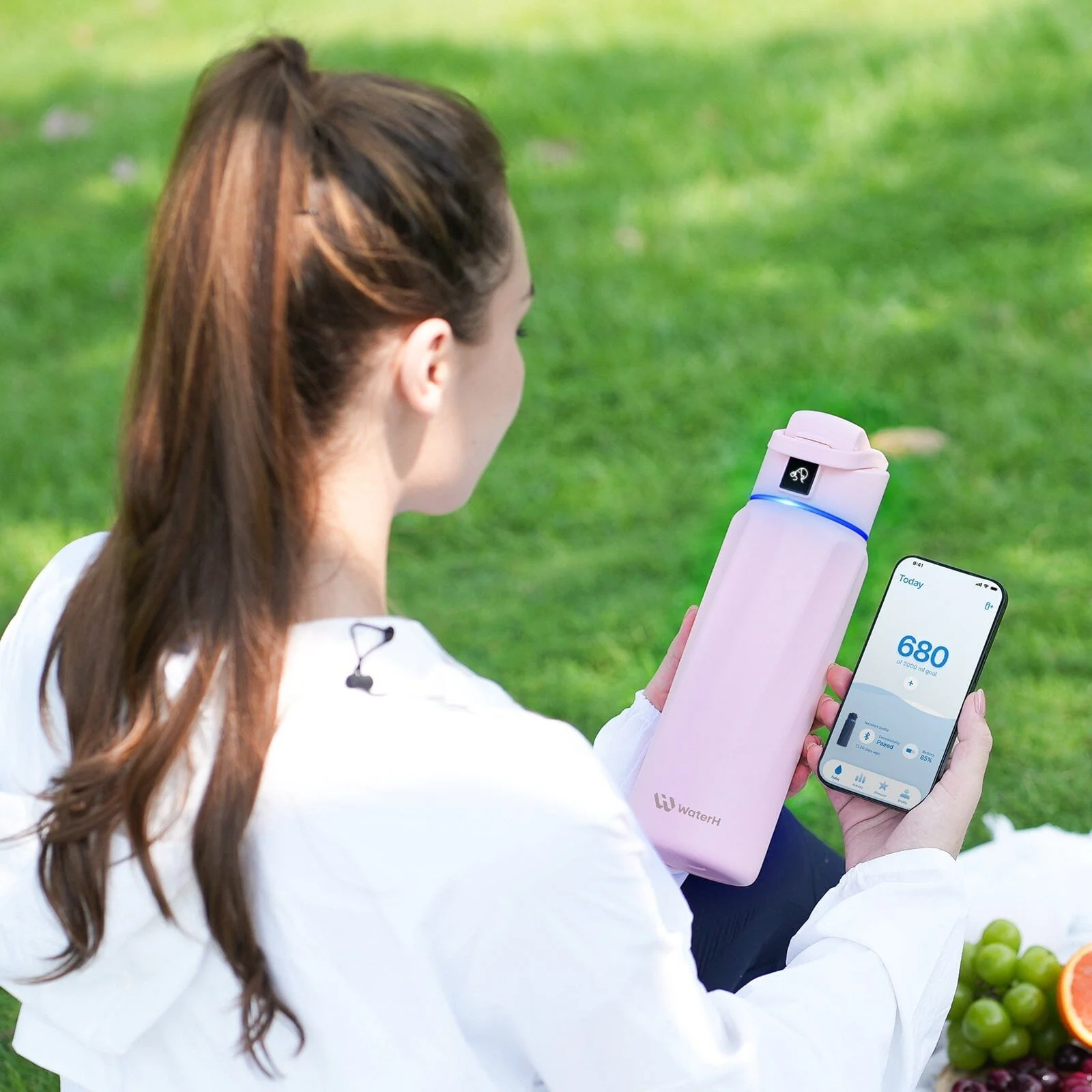 WaterH Boost Smart Water Bottle: 32 oz Hydration Tracker with APP & Insulation - Image 19