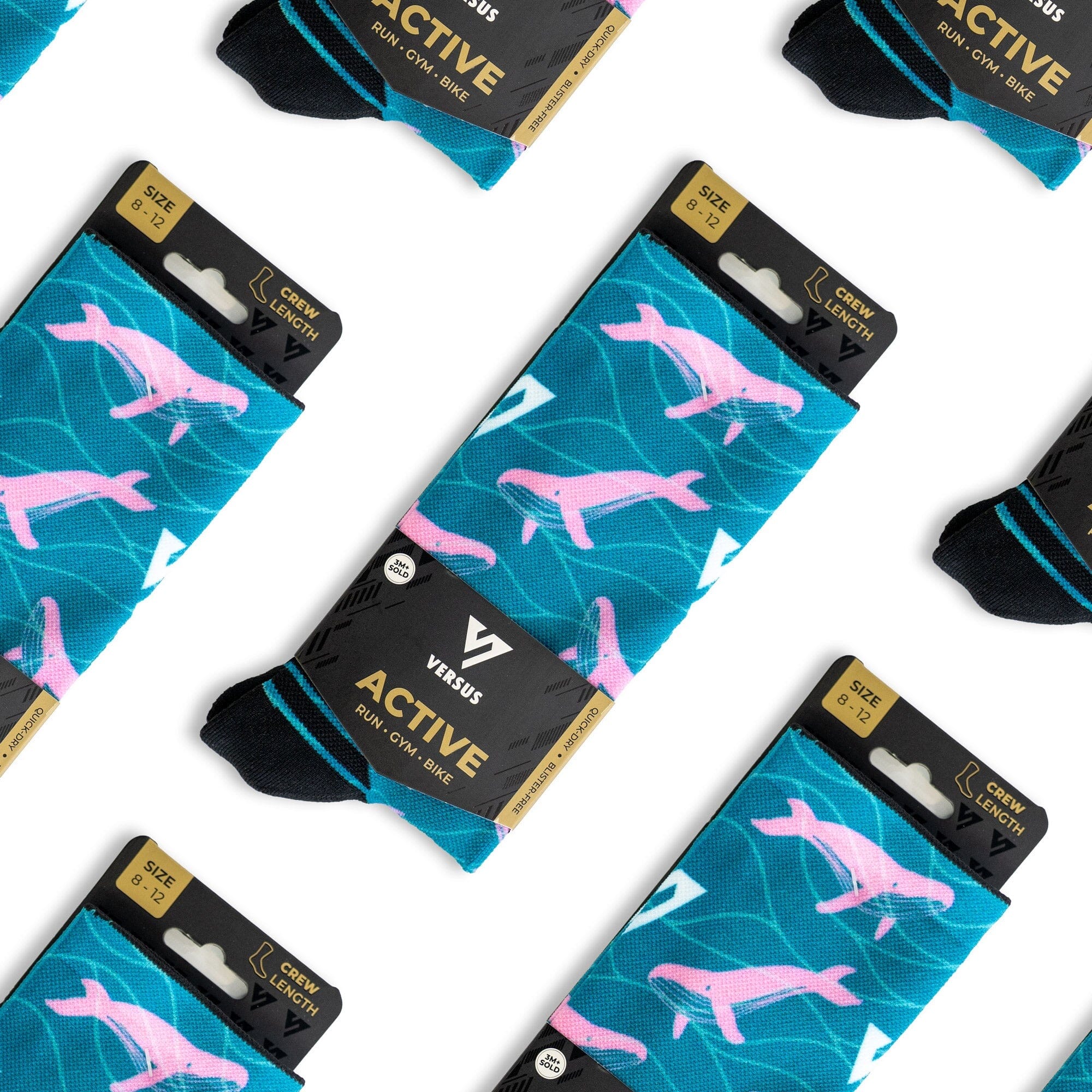 Versus Whale Active Crew Socks - Image 2