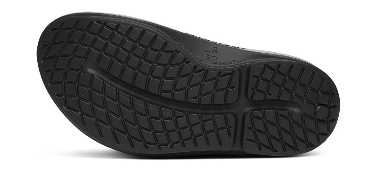 OOFOS Women's OOmega OOahh Stacked Sandal - Titanium Mirror - Image 10