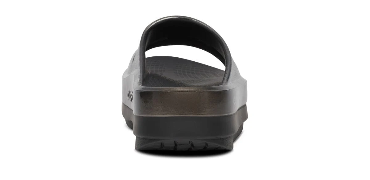 OOFOS Women's OOmega OOahh Stacked Sandal - Titanium Mirror - Image 8
