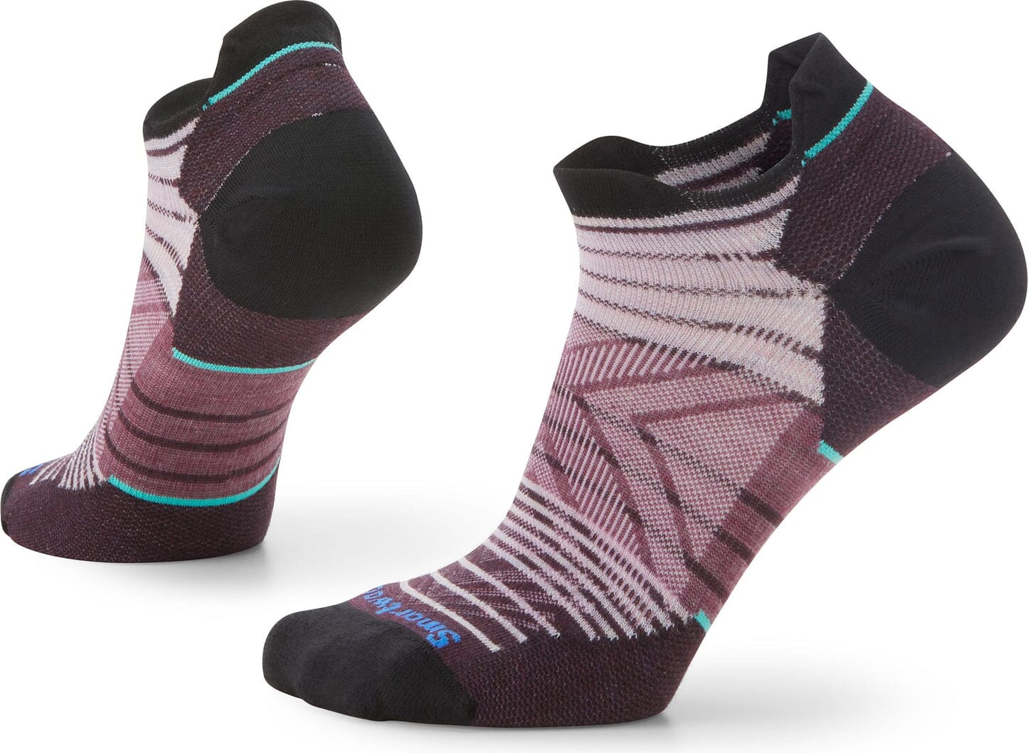 Smartwool Women's Run Zero Cushion Stripe Low Ankle Socks - Image 3